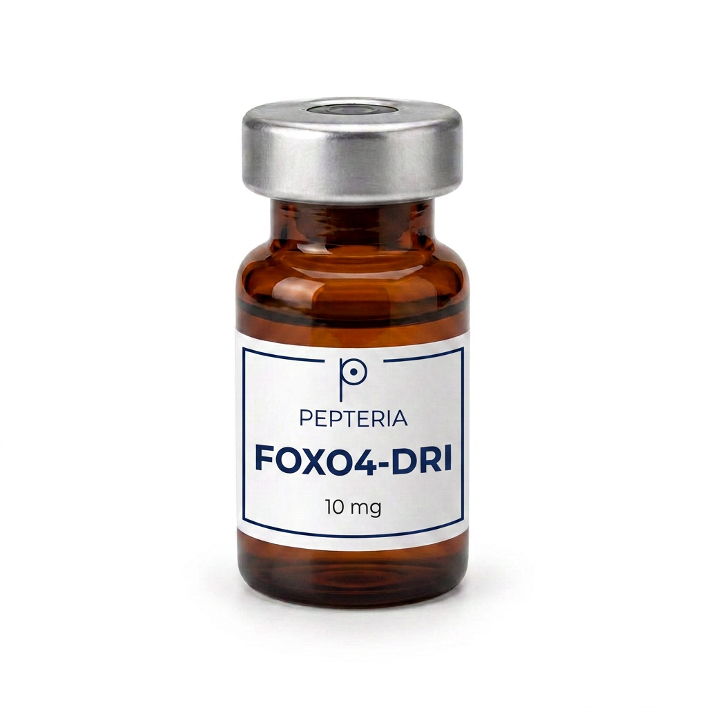 Vial of FOXO4-DRI — Pepteria Laboratories research peptide