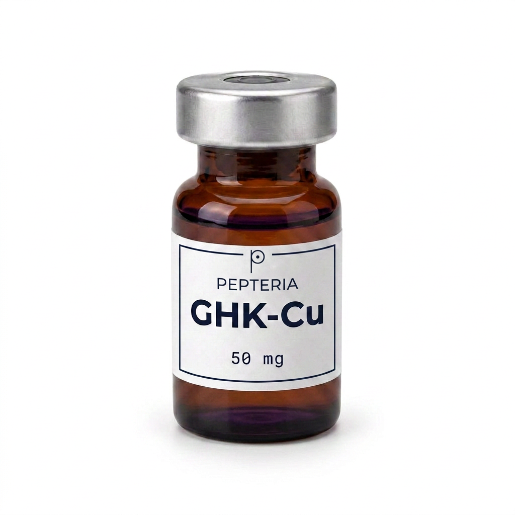 Vial of GHK-Cu — Pepteria Laboratories research peptide
