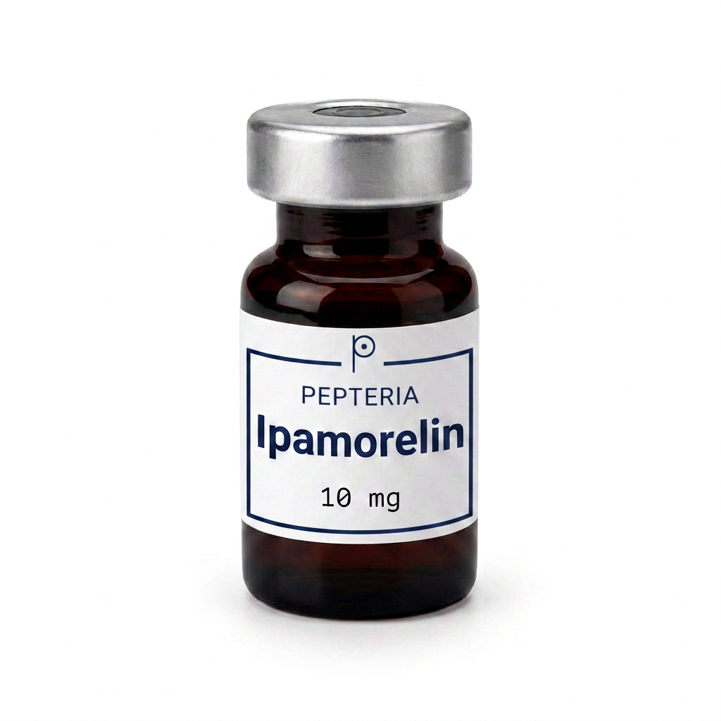Vial of Ipamorelin — Pepteria Laboratories research peptide