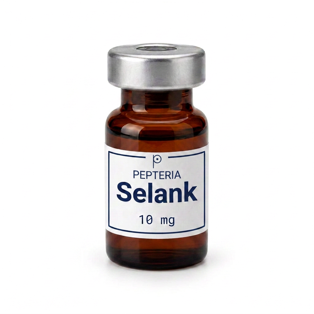 Vial of Selank — Pepteria Laboratories research peptide