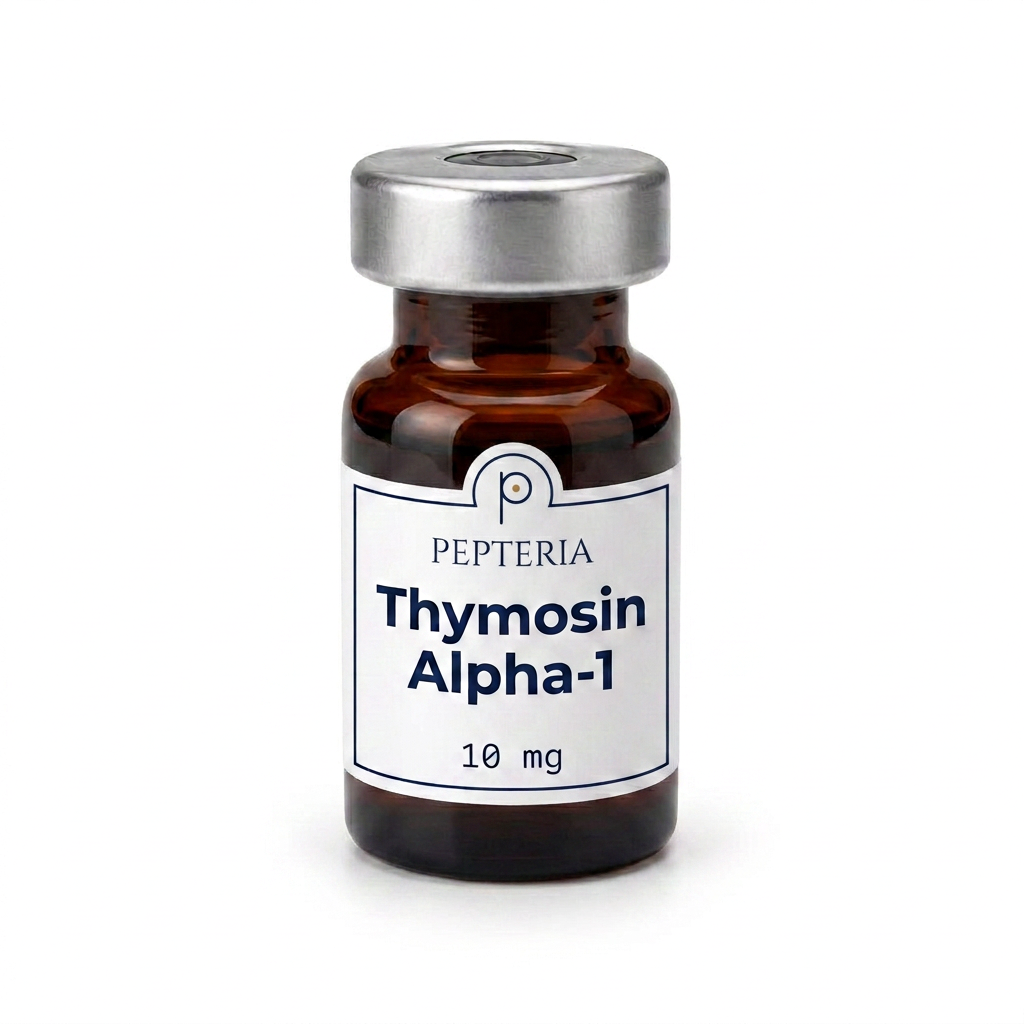 Vial of Thymosin Alpha-1 — Pepteria Laboratories research peptide