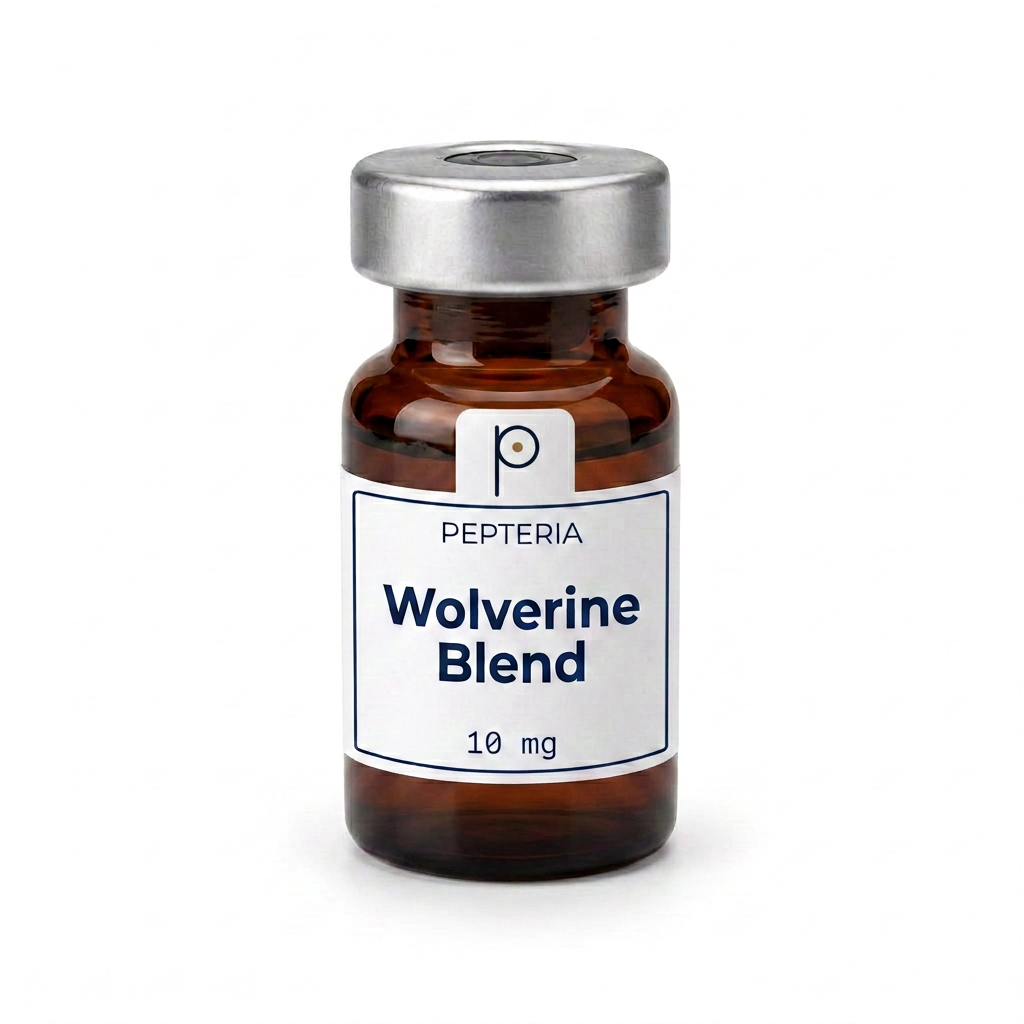 Vial of BPC-157 + TB-500 Blend — Pepteria Laboratories research peptide